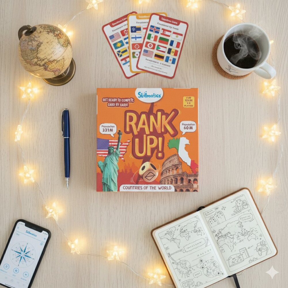 Skillmatics Rank Up! Educational Card Game Family Board Game NWT STEM Gift